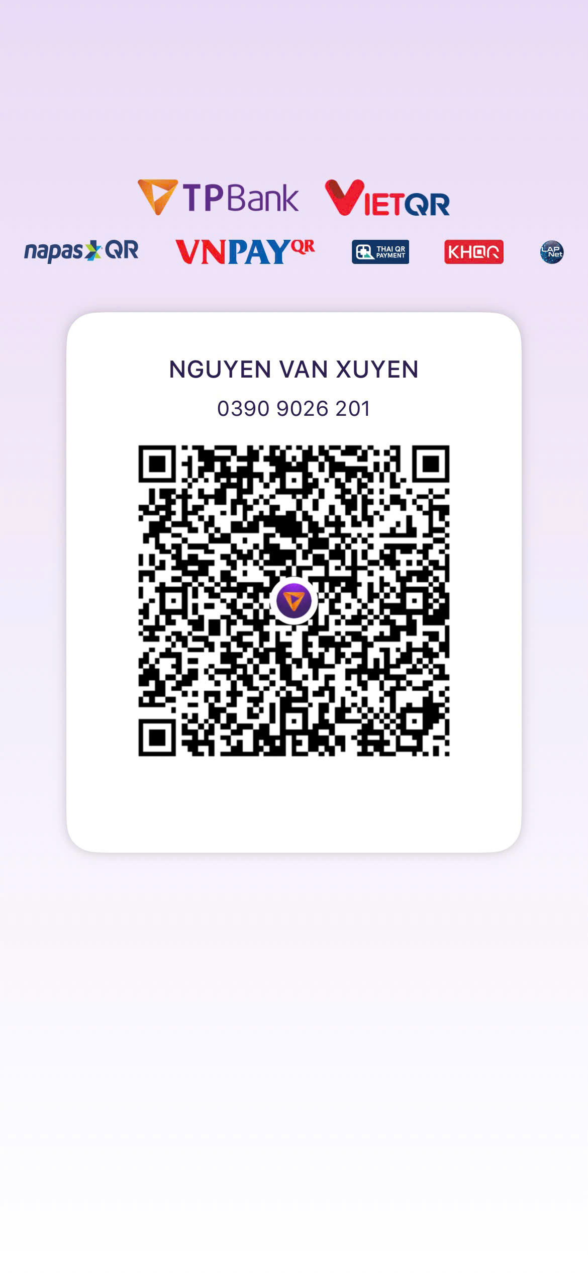 QR mừng cưới chú rể Nguyễn Xuyên